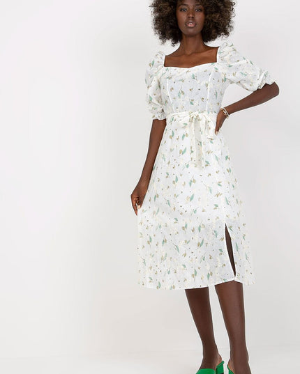 Robe midi fleurs légères