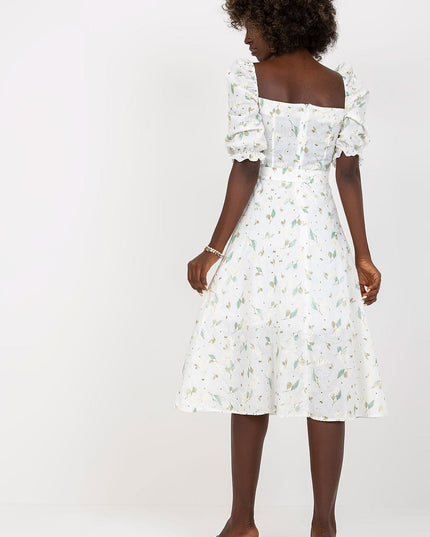 Robe midi fleurs légères