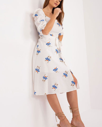 Robe midi fleurs légères