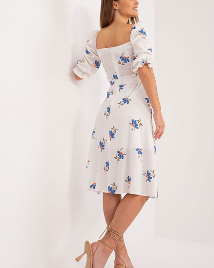 Robe midi fleurs légères