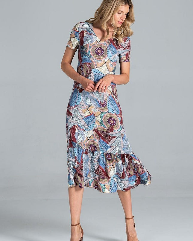 Robe midi décolleté en cœur