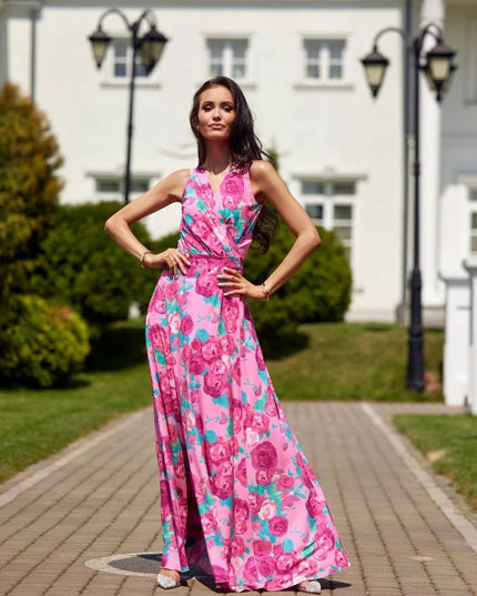 Robe longue florale élégante