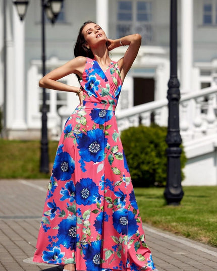 Robe longue florale élégante