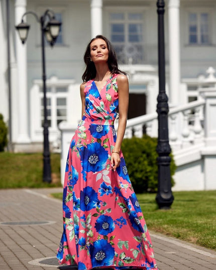 Robe longue florale élégante