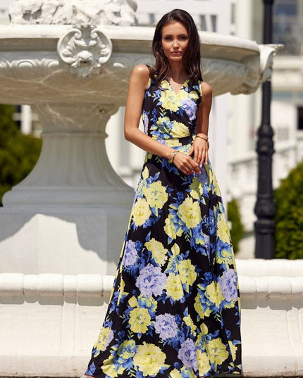 Robe longue florale élégante
