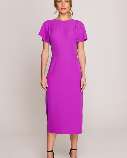 Robe midi élégante bleu ciel