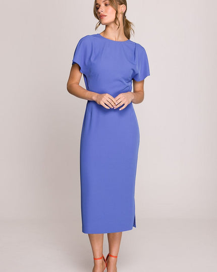 Robe midi élégante bleu ciel
