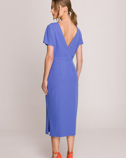 Robe midi élégante bleu ciel