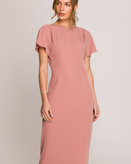 Robe midi élégante bleu ciel