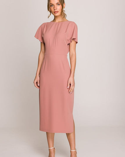 Robe midi élégante bleu ciel