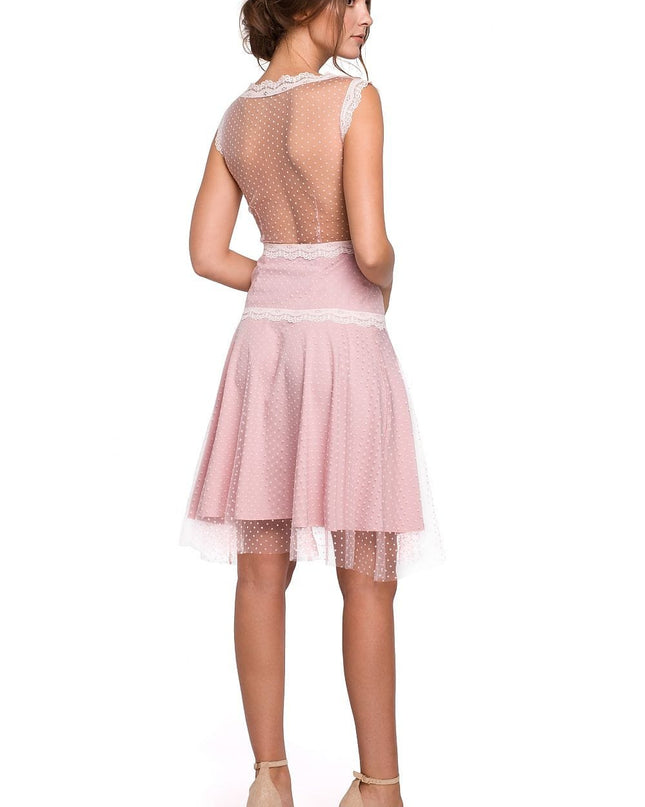 Robe élégante en tulle rose