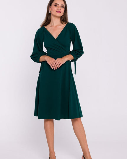 Robe verte élégante en maille