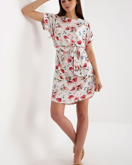 Robe été manches courtes fleurie