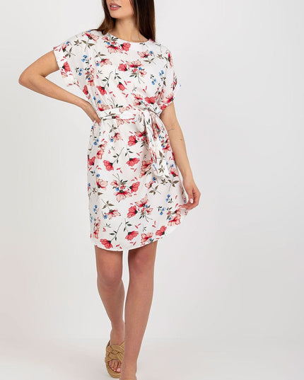 Robe été manches courtes fleurie