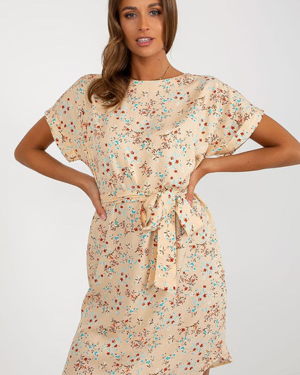 Robe été manches courtes fleurie