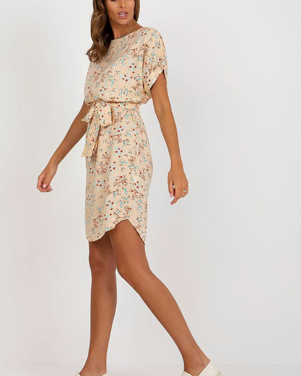 Robe été manches courtes fleurie