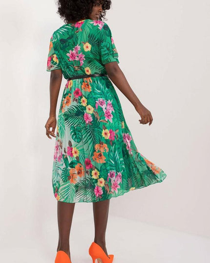 Robe d'été évasée florale