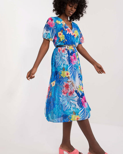 Robe d'été évasée florale