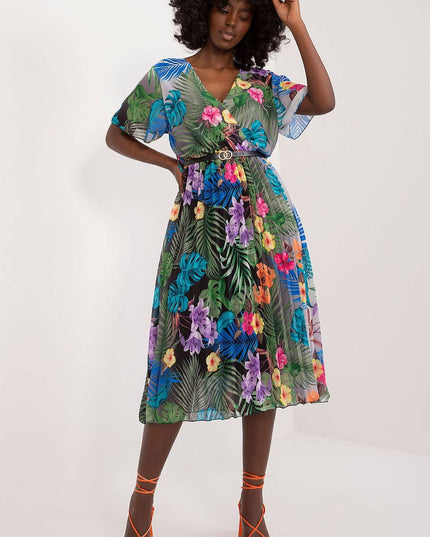 Robe d'été évasée florale