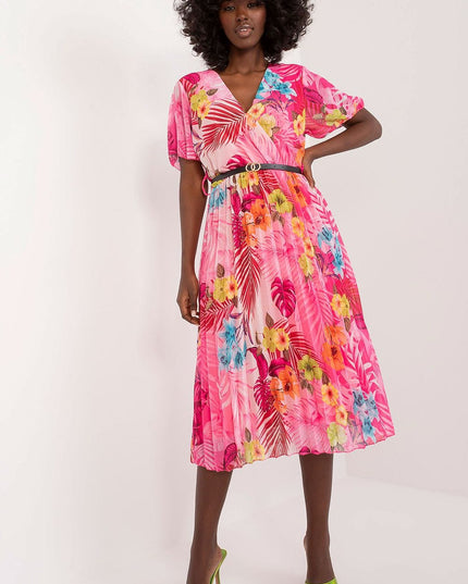 Robe d'été évasée florale