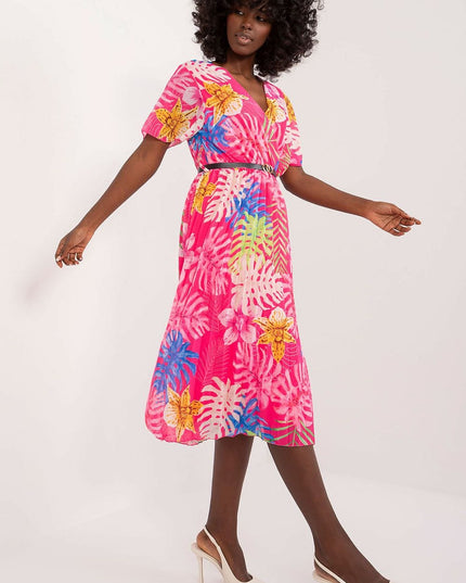 Robe d'été évasée florale