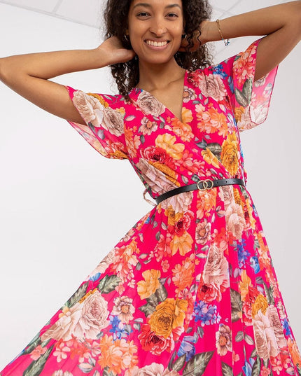 Robe d'été évasée florale