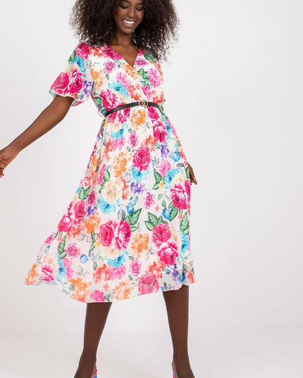 Robe d'été évasée florale