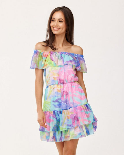 Robe courte imprimé floral