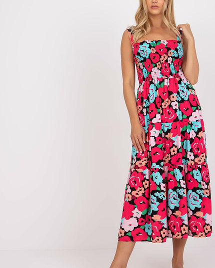 Robe été fleurs colorées