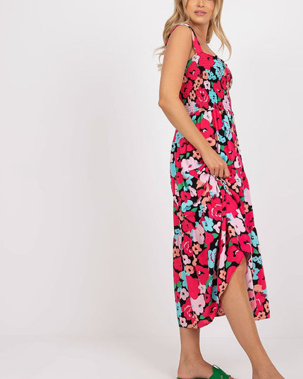 Robe été fleurs colorées