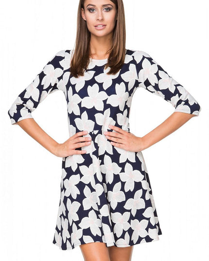 Robe évasée à fleurs