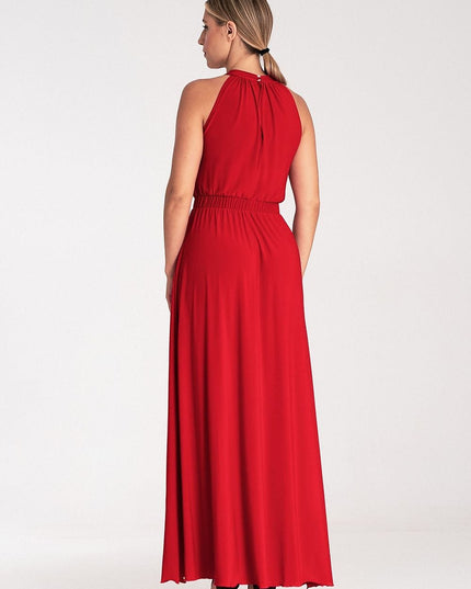 Robe longue élégante sans manches