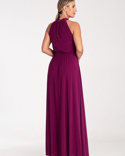 Robe longue élégante sans manches