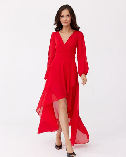 Robe longue asymétrique élégante
