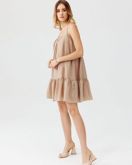 Robe blanche d'été sans bretelles