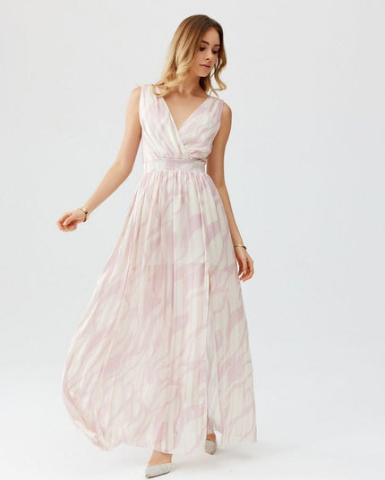 Robe longue en mousseline