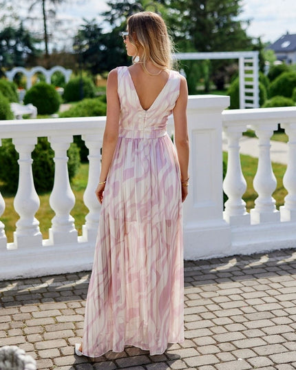 Robe longue en mousseline