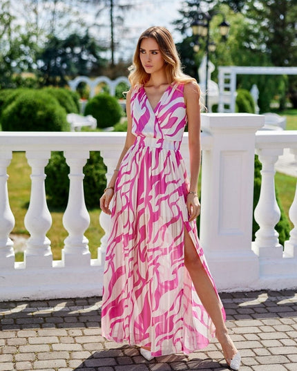 Robe longue en mousseline