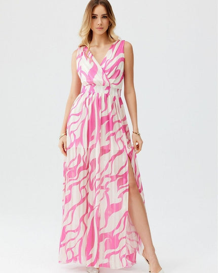 Robe longue en mousseline