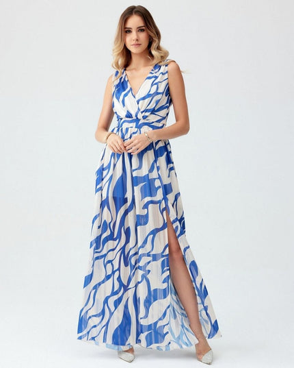 Robe longue en mousseline