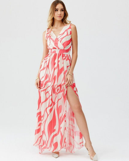 Robe longue en mousseline