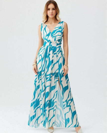 Robe longue en mousseline