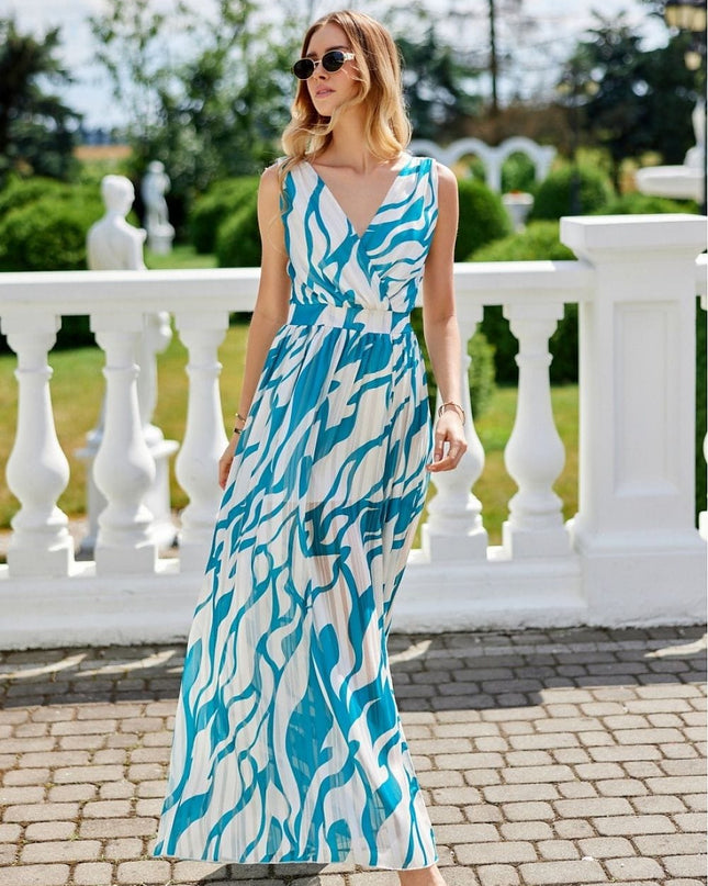 Robe longue en mousseline