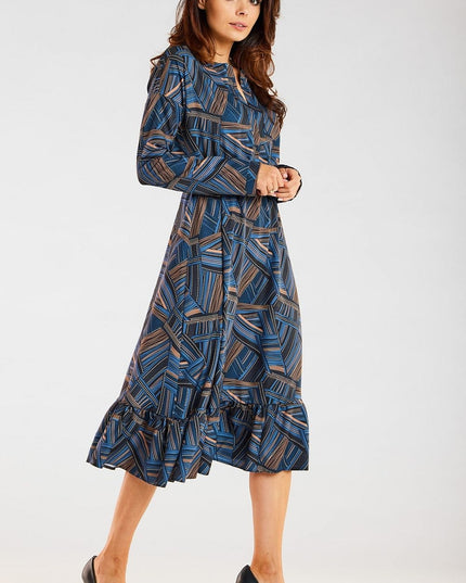 Robe midi à manches longues