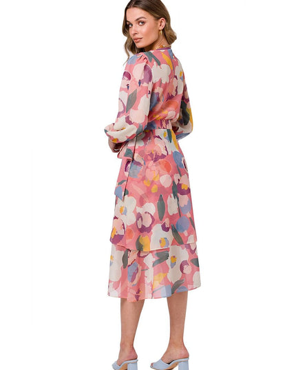 Robe en mousseline léopard