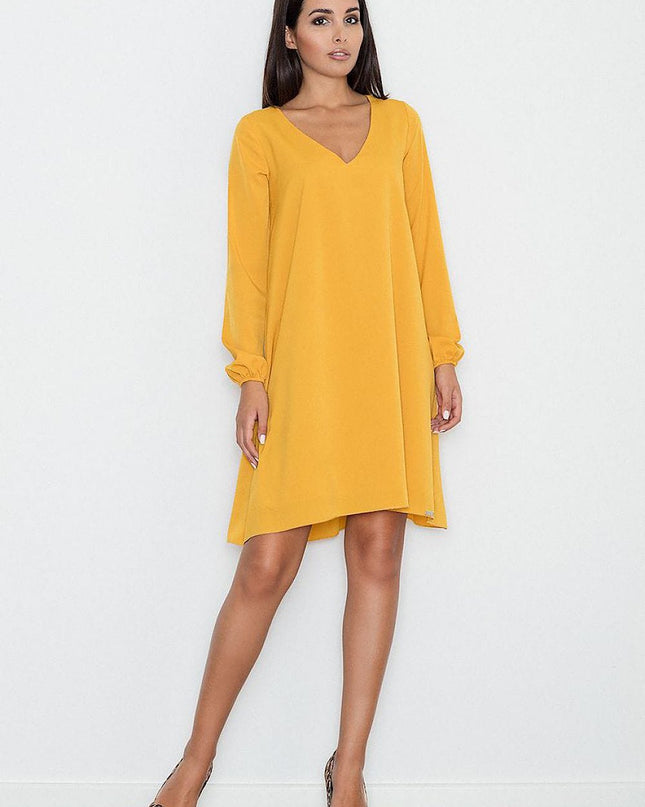 Robe ample décolleté pointu
