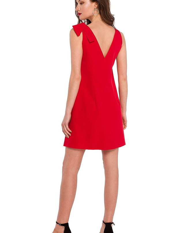 Robe trapèze élégante rouge