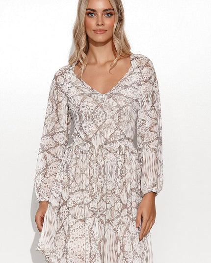 Robe courte manches bouffantes