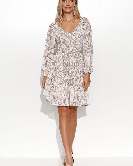 Robe courte manches bouffantes