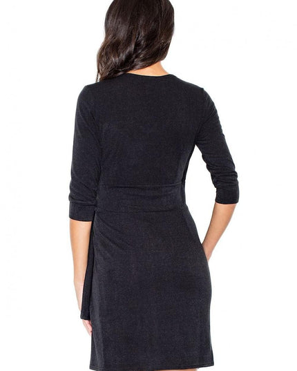 Robe portefeuille grise élégante